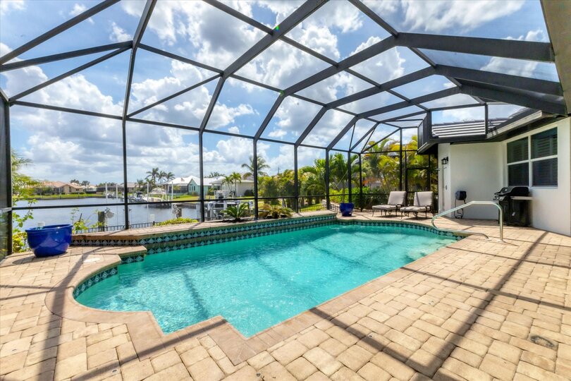 Soak up the Beautiful Florida sunshine in your own private pool along the canal waters