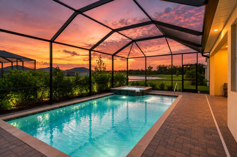 Beautiful 4 bedroom, 2 bathroom private pool home in Heritage Landing Golf Resort in Punta Gorda