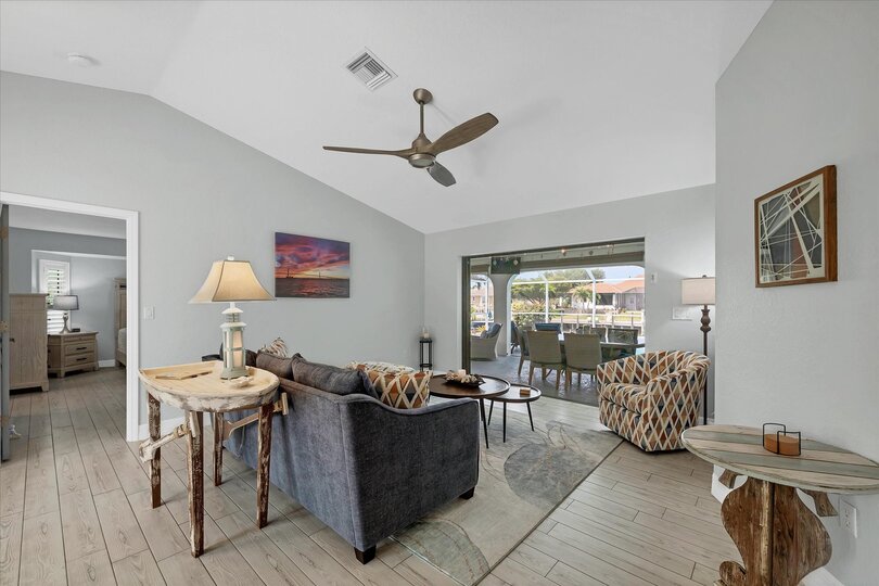 Bright, open living space