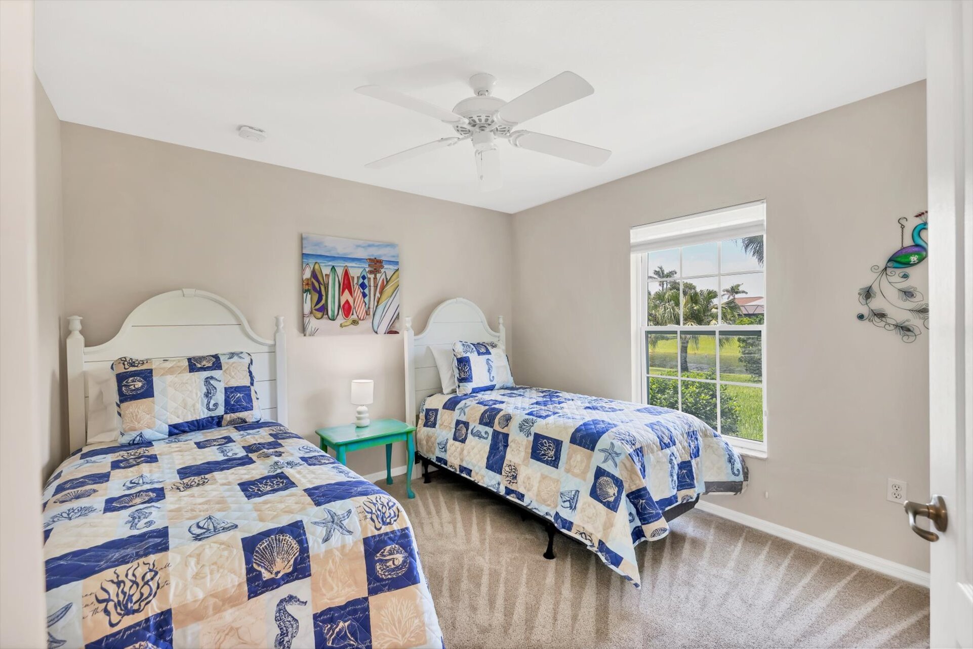 Guest bedroom 1 with two twin beds