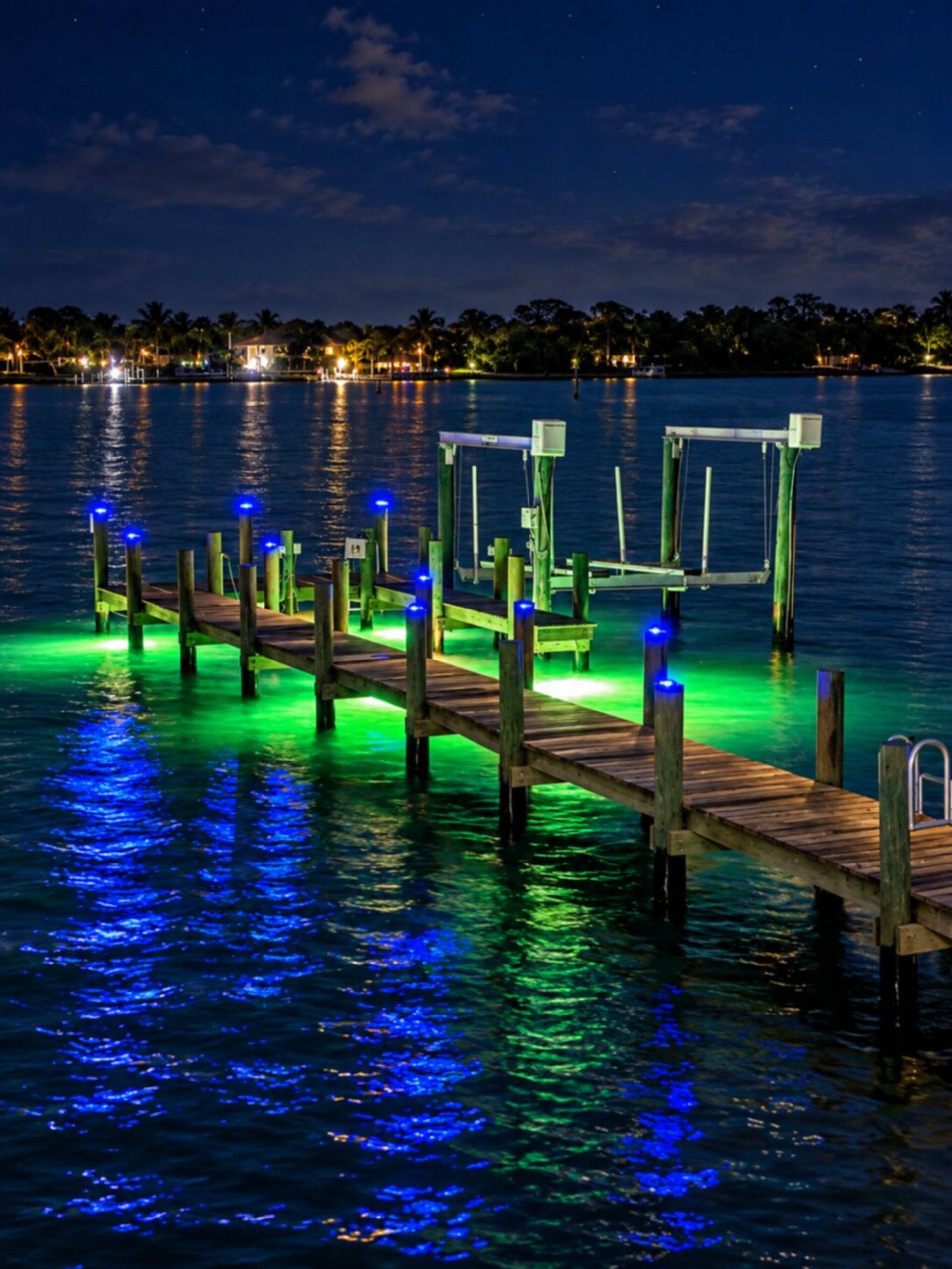 Large boat dock with power and fish lights (Boat lift is not for guest use.)