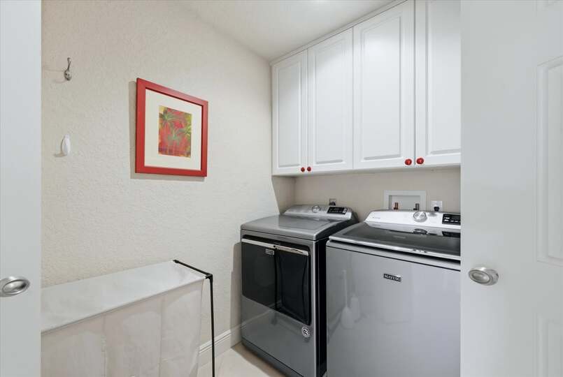 Laundry room with full-size washer & dryer