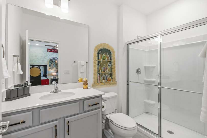 Two Twins Bathroom 6 Upstairs Shower Harry Potter Theme