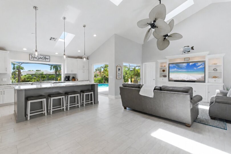 Bright, open living area